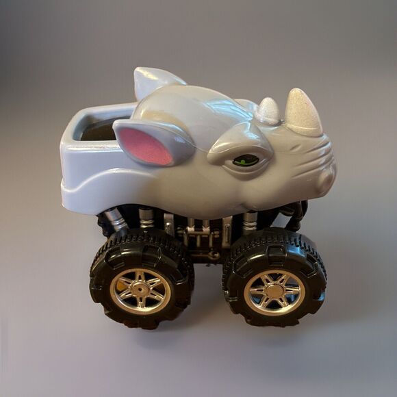 Mini Pull Back & Go Vehicles Animal Rhino Car Toys Liberty Imports - Picture 4 of 9